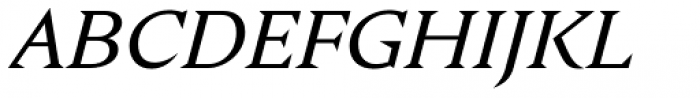 Nocturne Serif Italic Font UPPERCASE