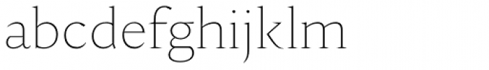 Nocturne Serif Thin Font LOWERCASE