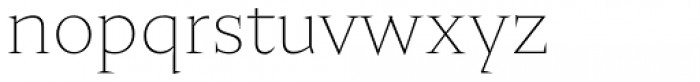 Nocturne Serif Thin Font LOWERCASE