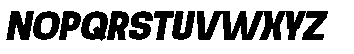 Noda Small Black Italic Font UPPERCASE