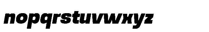 Noda Small Black Italic Font LOWERCASE