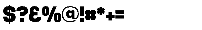 Noda Small Black Font OTHER CHARS