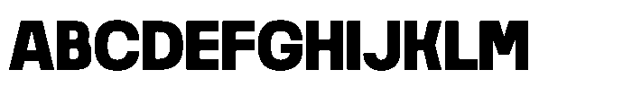 Noda Small Black Font UPPERCASE