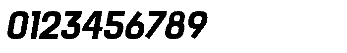 Noda Small Bold Italic Font OTHER CHARS