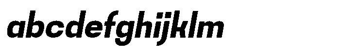 Noda Small Bold Italic FONT