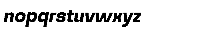 Noda Small Bold Italic Font LOWERCASE
