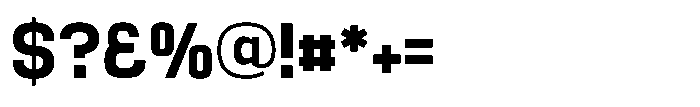 Noda Small Bold Font OTHER CHARS