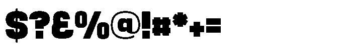 Noda Small Heavy Font OTHER CHARS