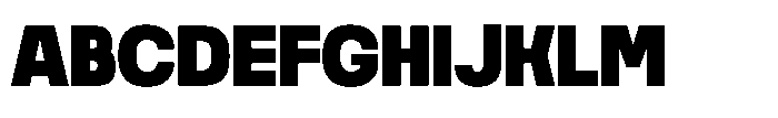 Noda Small Heavy Font UPPERCASE