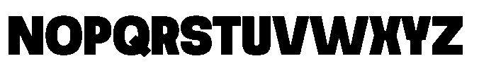 Noda Small Heavy Font UPPERCASE