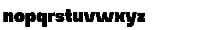 Noda Small Heavy Font LOWERCASE