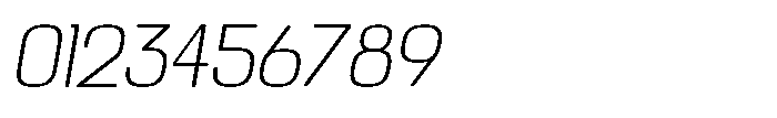 Noda Small Light Italic Font OTHER CHARS
