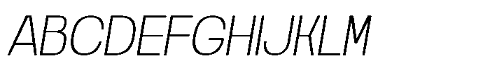 Noda Small Light Italic Font UPPERCASE