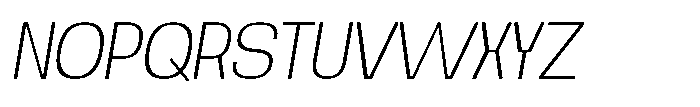 Noda Small Light Italic Font UPPERCASE