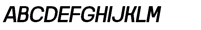 Noda Small Medium Italic Font UPPERCASE