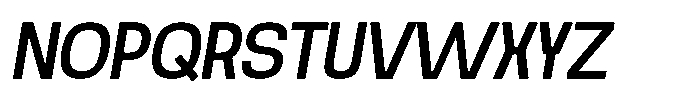 Noda Small Medium Italic Font UPPERCASE