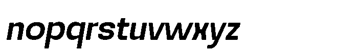 Noda Small Medium Italic Font LOWERCASE