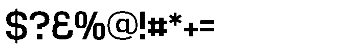 Noda Small Medium Font OTHER CHARS