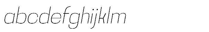 Noda Small Thin Italic FONT