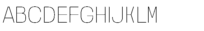 Noda Small Thin Font UPPERCASE
