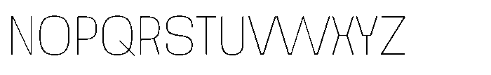 Noda Small Thin Font UPPERCASE