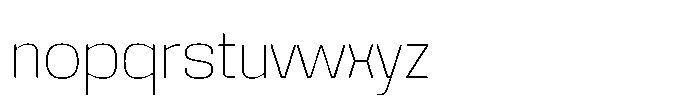 Noda Small Thin Font LOWERCASE