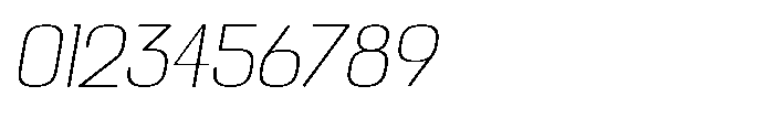 Noda Small Ultra Light Italic Font OTHER CHARS