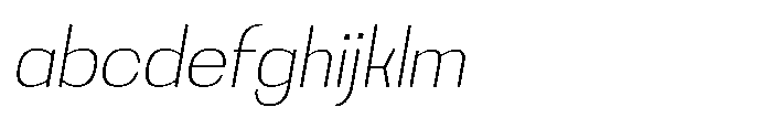 Noda Small Ultra Light Italic FONT