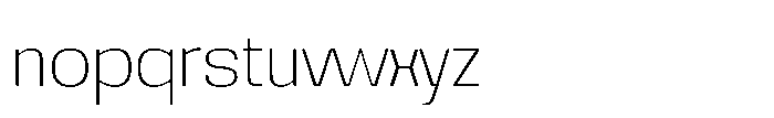 Noda Small Ultra Light Font LOWERCASE