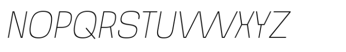 Noda Thin B ITA Font UPPERCASE