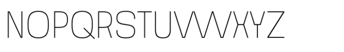 Noda Thin B Font UPPERCASE