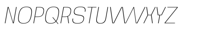 Noda Thin ITA Font UPPERCASE