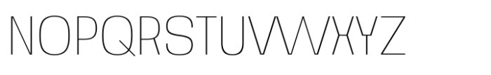 Noda Thin Font UPPERCASE