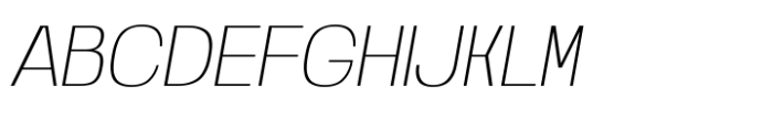 Noda Ultra Light ITA Font UPPERCASE