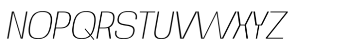 Noda Ultra Light ITA Font UPPERCASE
