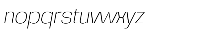 Noda Ultra Light ITA Font LOWERCASE