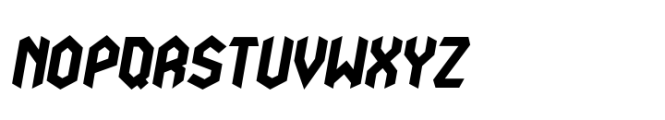 Nodami Black Italic Font UPPERCASE