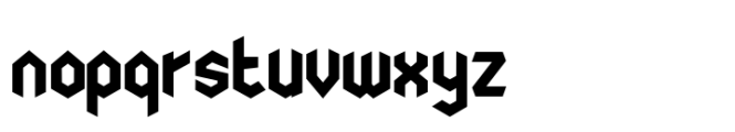 Nodami Black Font LOWERCASE
