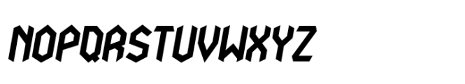 Nodami Bold Italic Font UPPERCASE