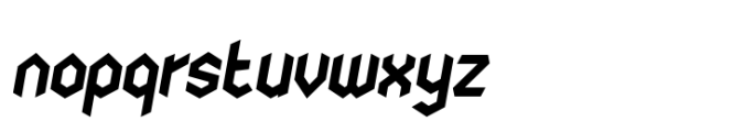 Nodami Bold Italic Font LOWERCASE