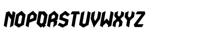 Nodami Extra Black Italic Font UPPERCASE