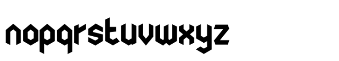 Nodami Extra Bold Font LOWERCASE