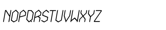 Nodami Extra Light Italic Font UPPERCASE