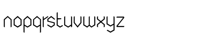 Nodami Extra Light Font LOWERCASE
