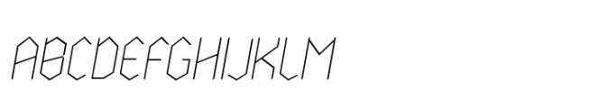 Nodami Hairline Italic Font UPPERCASE