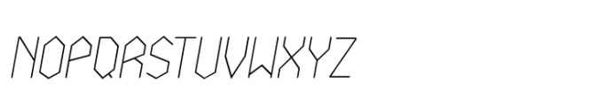 Nodami Hairline Italic Font UPPERCASE