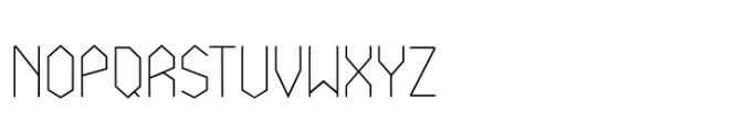 Nodami Hairline Font UPPERCASE