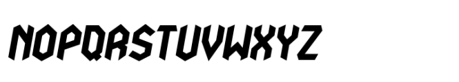 Nodami Heavy Italic Font UPPERCASE