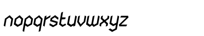 Nodami Italic Font LOWERCASE