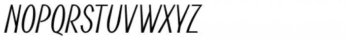 Noema Pro Condensed Italic Font UPPERCASE